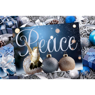 Hummingbird kerstkaart kaart