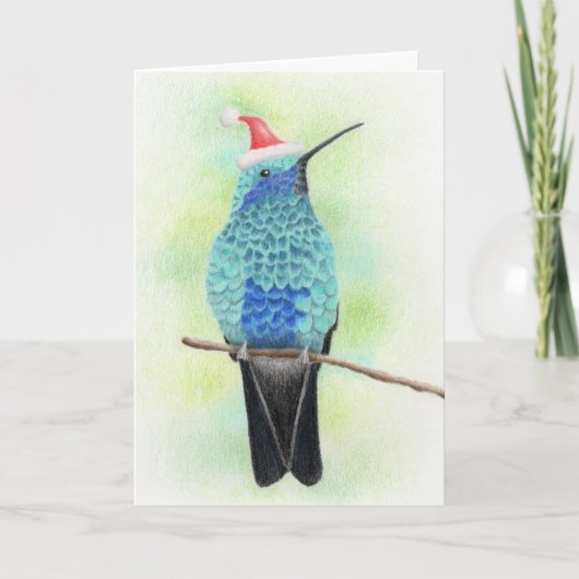 Hummingbird kerstkaart kaart (Voorkant)
