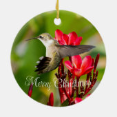 Hummingbird kerstversiering keramisch ornament (Achterkant)
