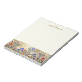 Hummingbird Klimt Style Personalized Custom Name Notitieblok (Gedraaid)