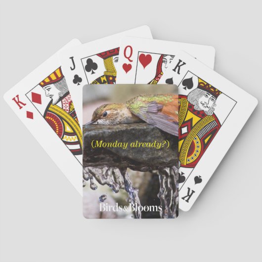 Hummingbird Laing in Water 2 Pokerkaarten (Achterkant)