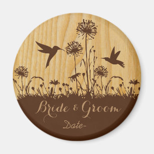 Hummingbird liefhebbers save the date magnet magneet