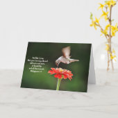 Hummingbird Love Faith Bible Carte d'écriture bibl (Fleur jaune)