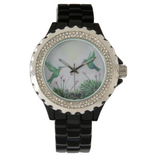 Hummingbird Love Horloge