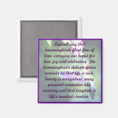 Hummingbird Magnet Magneet (Voorkant / Achterkant)