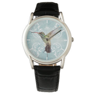 Hummingbird met Vlaamse achtergrond Horloge