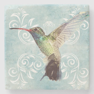 Hummingbird met Vlaamse achtergrond Stenen Onderzetter