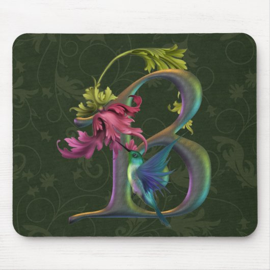 Hummingbird Monogram B Muismat (Voorkant)