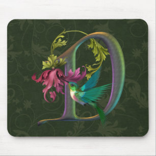 Hummingbird Monogram D Muismat