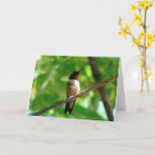 Hummingbird Morning Kaart (Gele Bloem)