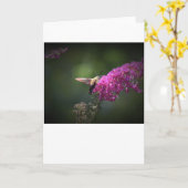 Hummingbird Moth, carte (Fleur jaune)