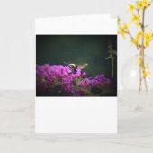 Hummingbird Moth, carte (Fleur jaune)