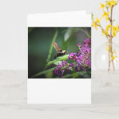 Hummingbird Moth, carte (Fleur jaune)