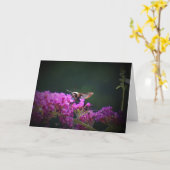 Hummingbird Moth, carte (Fleur jaune)