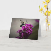 Hummingbird Moth, carte (Fleur jaune)