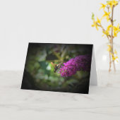 Hummingbird Moth, carte (Fleur jaune)