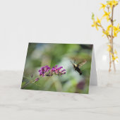 Hummingbird Moth, carte (Fleur jaune)