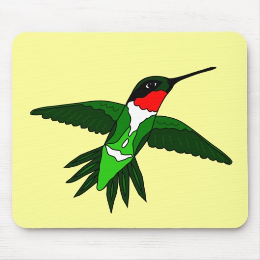 Hummingbird Mousepad Muismat (Voorkant)