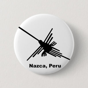 Hummingbird Nazca, Peru Ronde Button 5,7 Cm