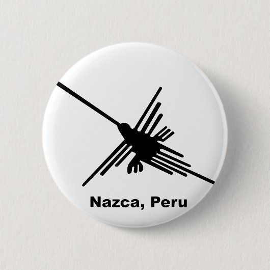 Hummingbird Nazca, Peru Ronde Button 5,7 Cm (Voorkant)