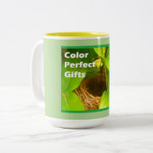Hummingbird Nest Tweekleurige Koffiemok (Voorkant links)
