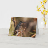 Hummingbird Note Card Kaart (Gele Bloem)