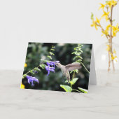 Hummingbird Note Card Kaart (Gele Bloem)
