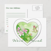 Hummingbird Nouvelle adresse, Nouvelle carte posta (Devant / Derrière)