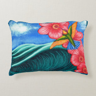 Hummingbird Ocean Accent Kussen