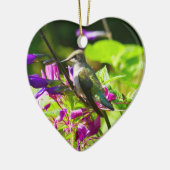 Hummingbird on Hummingbird Mint Keramisch Ornament (Links)