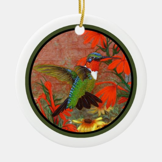 Hummingbird Ornament - Personaliseer het! (Voorkant)