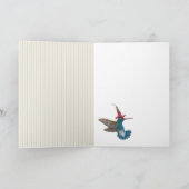 Hummingbird party card kaart (Binnen)