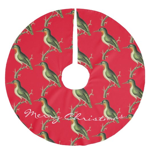 Hummingbird Perched Thunder_Cove  Kerstboom Rok (Voorkant)