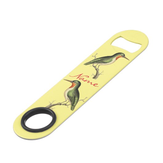 Hummingbird Perched Thunder_Cove Speed Flessenopener (Voorkant Gekanteld)