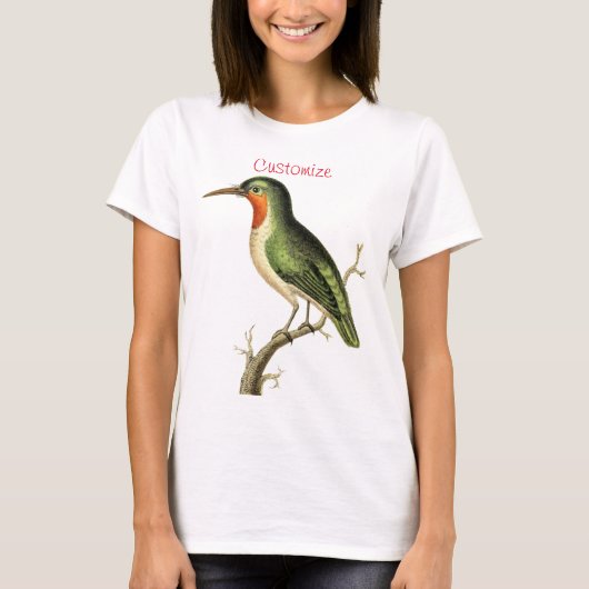 Hummingbird Perched Thunder_Cove T-shirt (Voorkant)