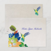 Hummingbird Personalized Notecard Notitiekaartje (Voorkant / Achterkant)