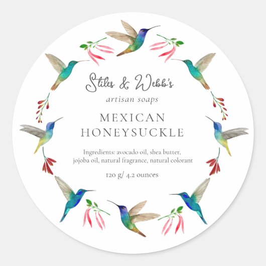 Hummingbird Product Label (Voorkant)