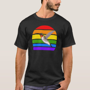 Hummingbird Rainbow Bird Birdwatcher Songbird Dive T-shirt