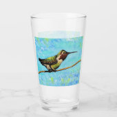 Hummingbird Ready to Fly Painting Glas (Achterkant)