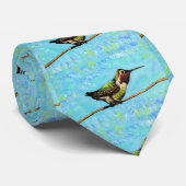 Hummingbird Ready to Fly Painting Stropdas (Opgerold)