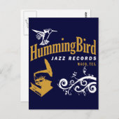 Hummingbird Records Briefkaart (Voorkant / Achterkant)