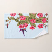 Hummingbird Red Flowers Sky Blue Arrière - plan (Serviette à main)