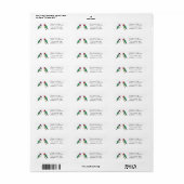 Hummingbird Return Address Label (Full Sheet)