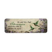 Hummingbird Return Address Label (Voorkant)