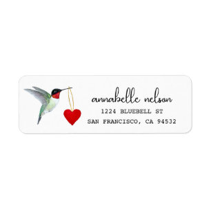 Hummingbird Return Label