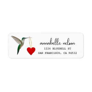 Hummingbird Return Label