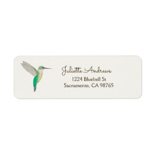 Hummingbird Return Label