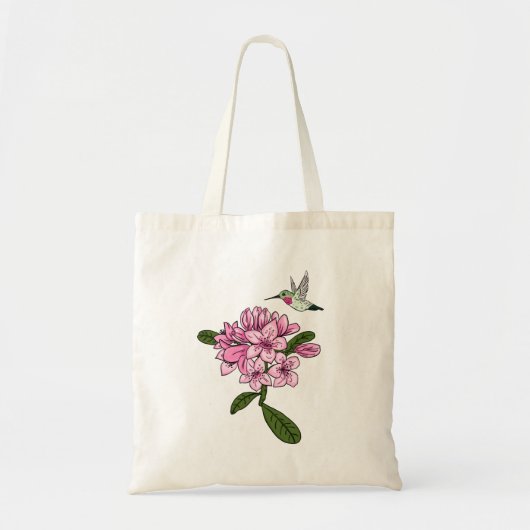 Hummingbird & Rhododendron Sac fourre-tout personn (Devant)