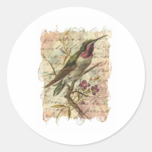 Hummingbird Ronde Sticker