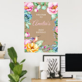 Hummingbird Rose Girls 1ère Affiche de bienvenue d (Bureau à domicile)